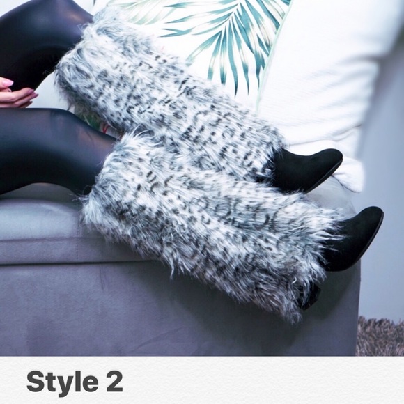 Furry Leg Warmer / Boot Cover - Picture 3 of 4